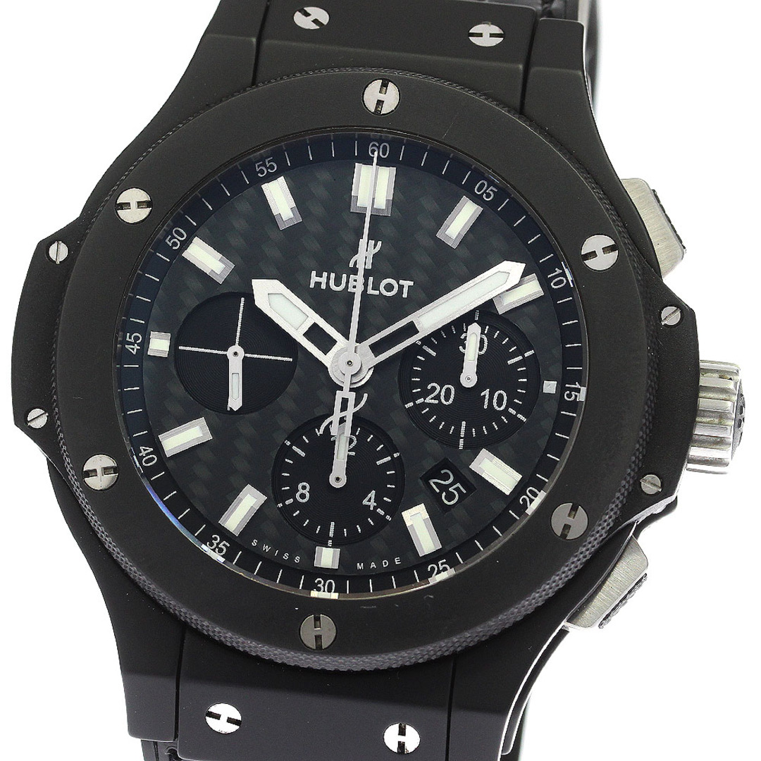 ウブロ HUBLOT 301.CI.1770.RX エボリューション ブラックマジック デイト クロノグラフ 自動巻き メンズ 良品 保証書付き_772412