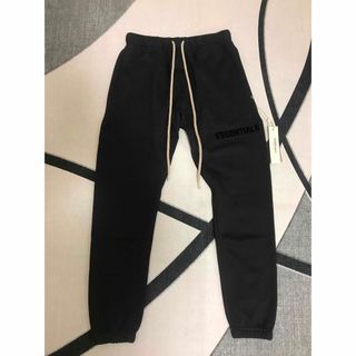 FEAR OF GOD ESSENTIALS 2021SS Sweat Pants エッセンシャルズ スウェットパンツ リフレクティブロゴ ブラック サイズS 【230920】【新古品】【me04】