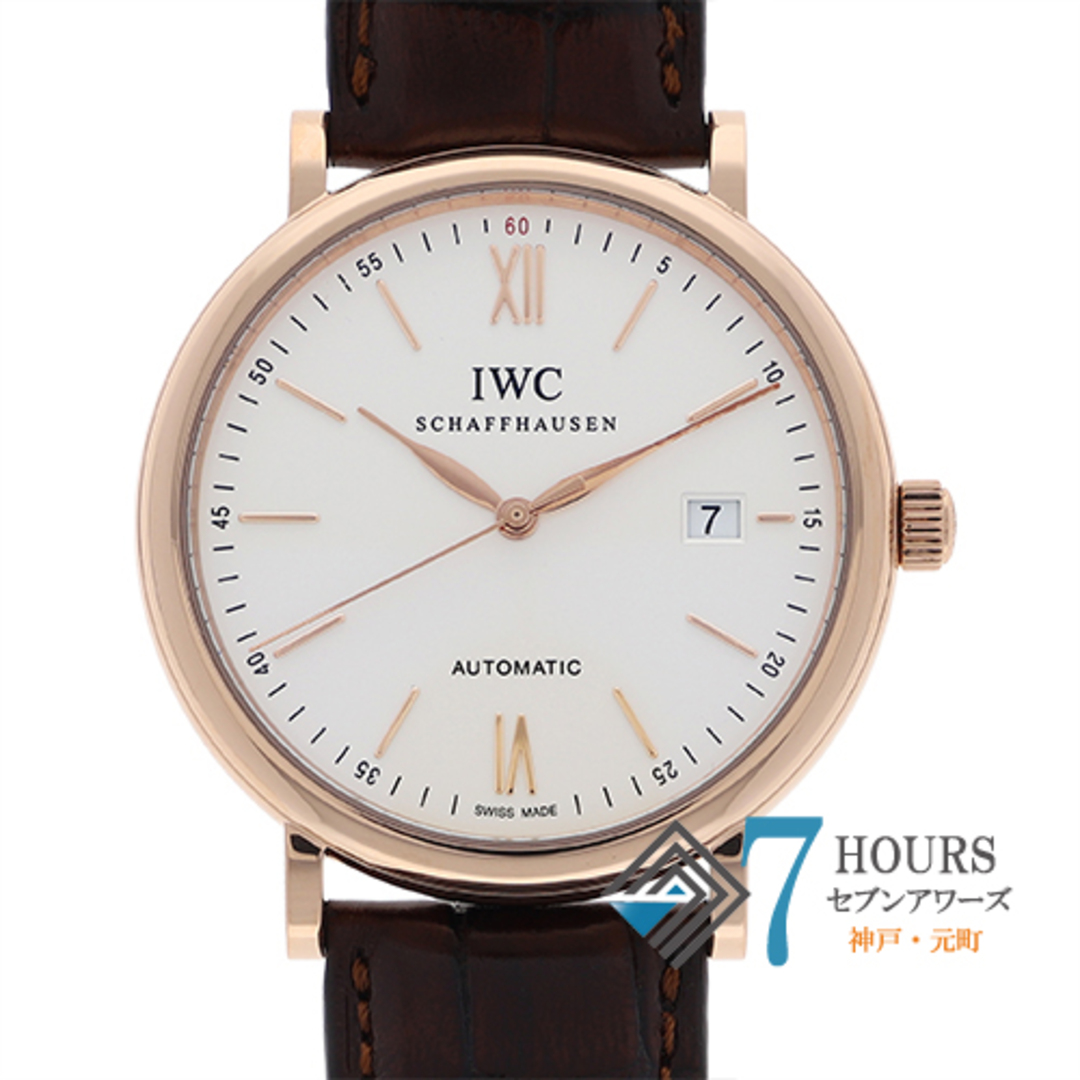 【115681】IWC インターナショナルウォッチカンパニー  IW356504 ポートフィノ シルバーダイヤル RG/レザー 自動巻き 保証書 純正ボックス 腕時計 時計 WATCH メンズ 男性 男 紳士