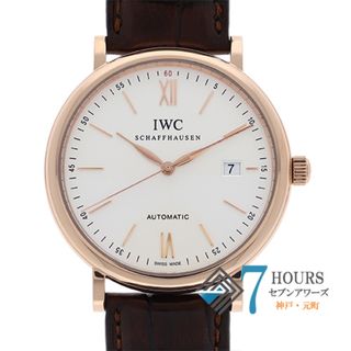 インターナショナルウォッチカンパニー(IWC)の【115681】IWC インターナショナルウォッチカンパニー  IW356504 ポートフィノ シルバーダイヤル RG/レザー 自動巻き 保証書 純正ボックス 腕時計 時計 WATCH メンズ 男性 男 紳士【中古】(腕時計(アナログ))