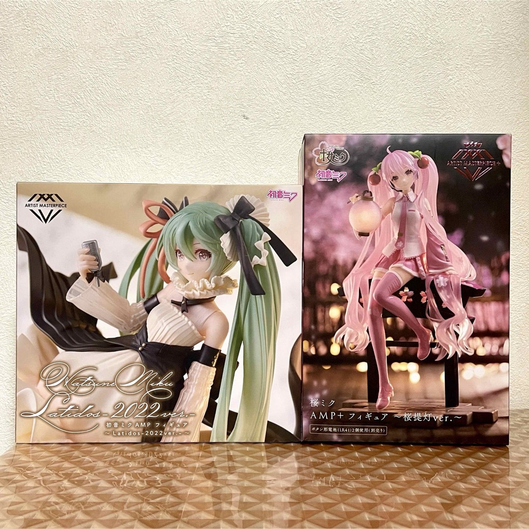 【新品】初音ミク✧桜ミク AMP+フィギュア ～ 桜提灯ver. ～ 2種セット