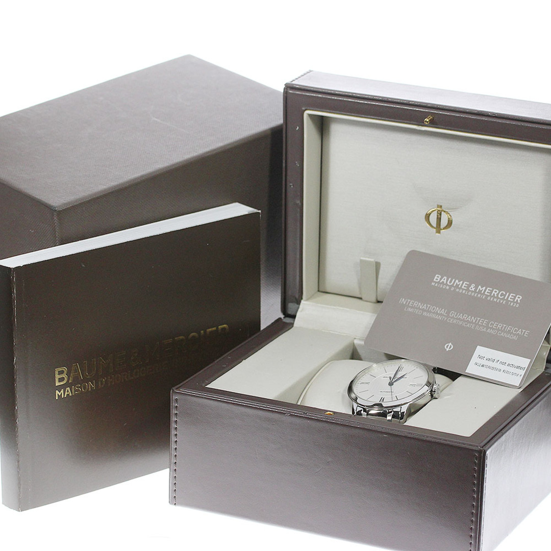 ボーム＆メルシェ Baume & Mercier 65773 クラシマ デイト 自動巻き メンズ 良品 箱・保証書付き_766668