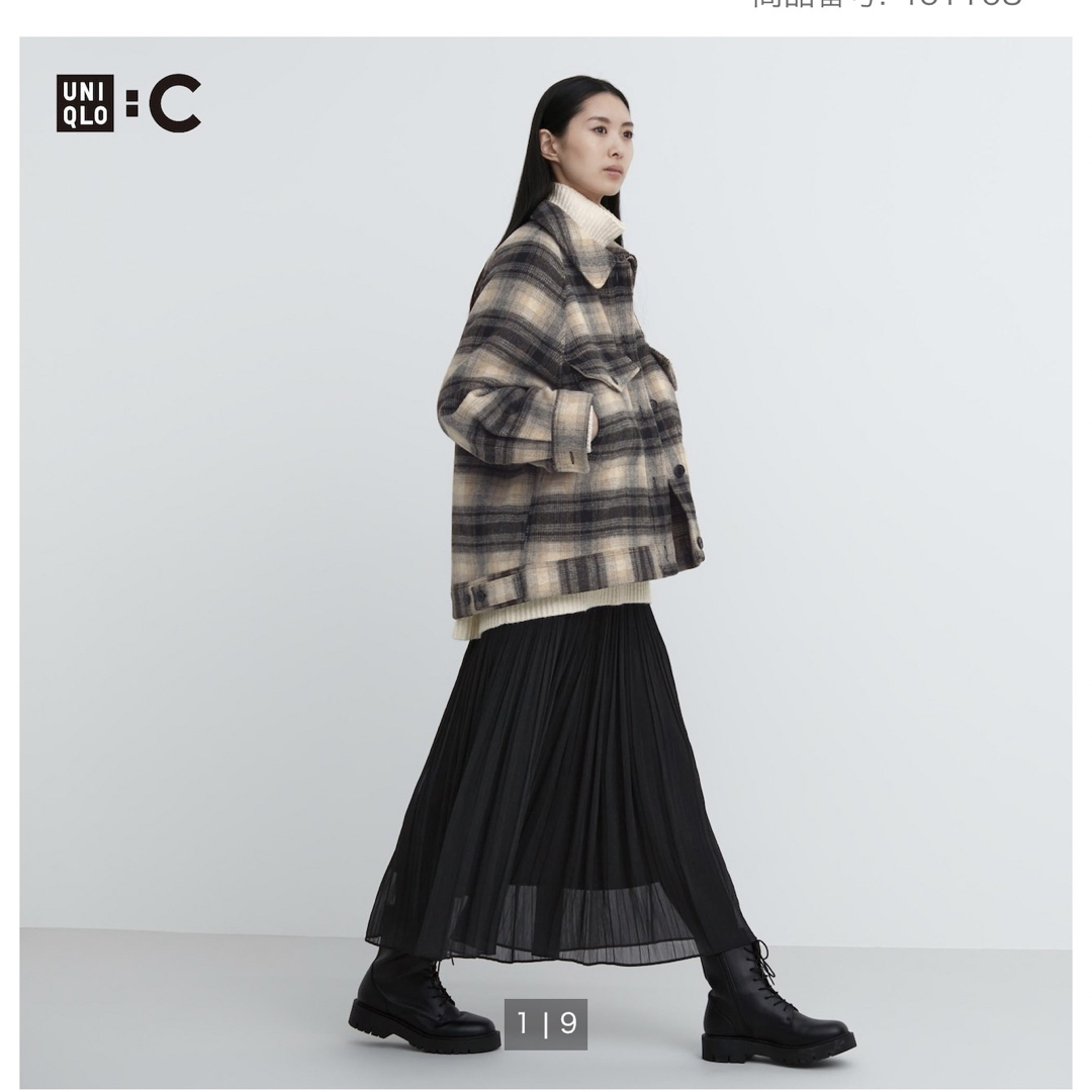 即日発送‼️【完売品！】UNIQLO C シフォンプリーツスカート　L