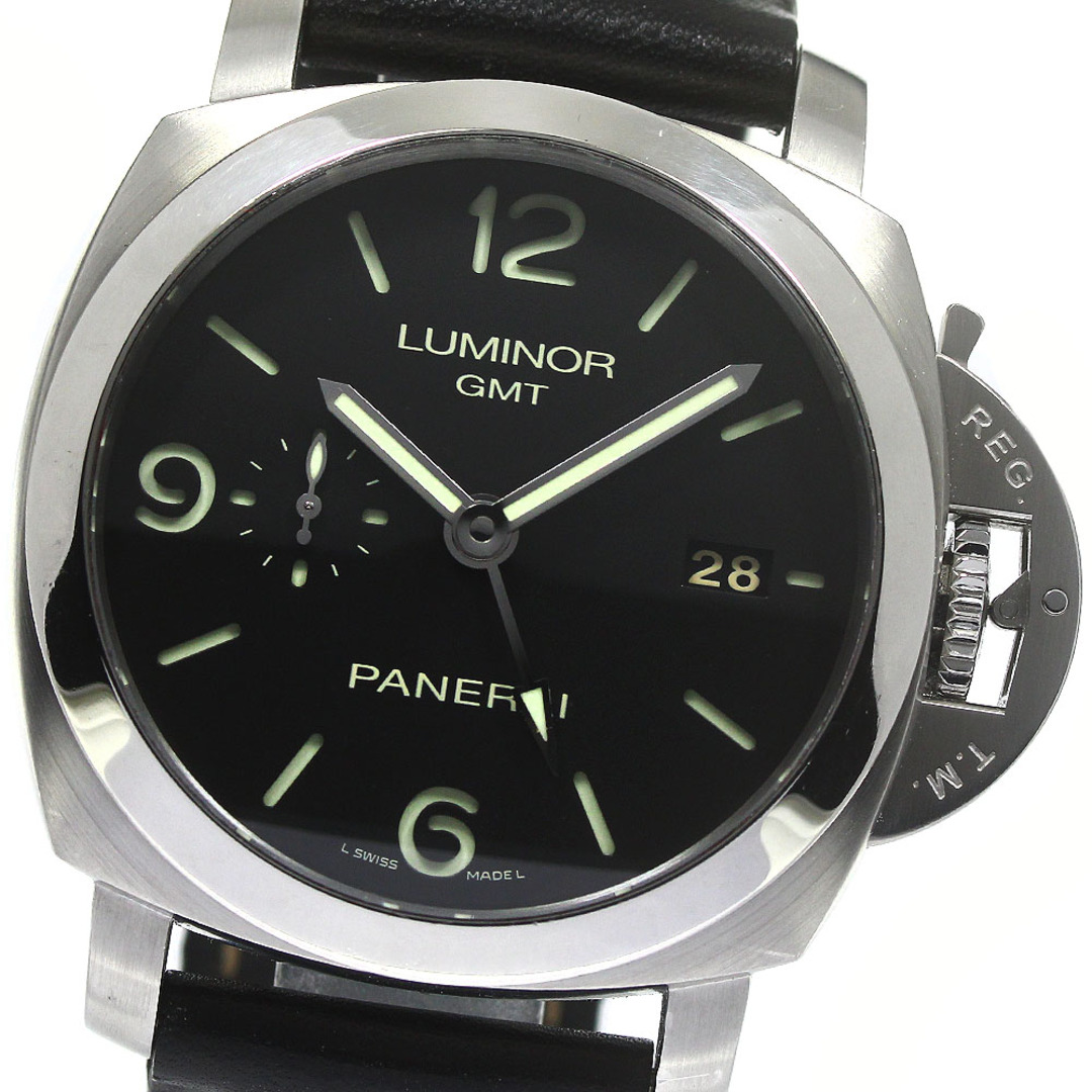 パネライ PANERAI PAM00320 ルミノール 1950 3デイズ デイト スモールセコンド GMT 自動巻き メンズ 箱・保証書付き_774914