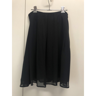 フォーマル 黒 スカート(ひざ丈スカート)