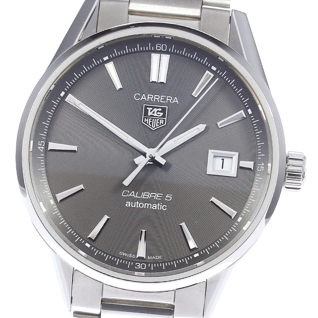 タグホイヤー TAG HEUER WAR211C-4 カレラ キャリバー5 デイト 自動巻き メンズ 良品 箱・保証書付き_775465