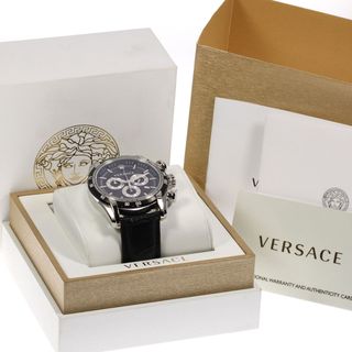 ヴェルサーチ VERSACE VERQ Vレース クロノグラフ クォーツ メンズ 良品 箱・保証書付き_767333