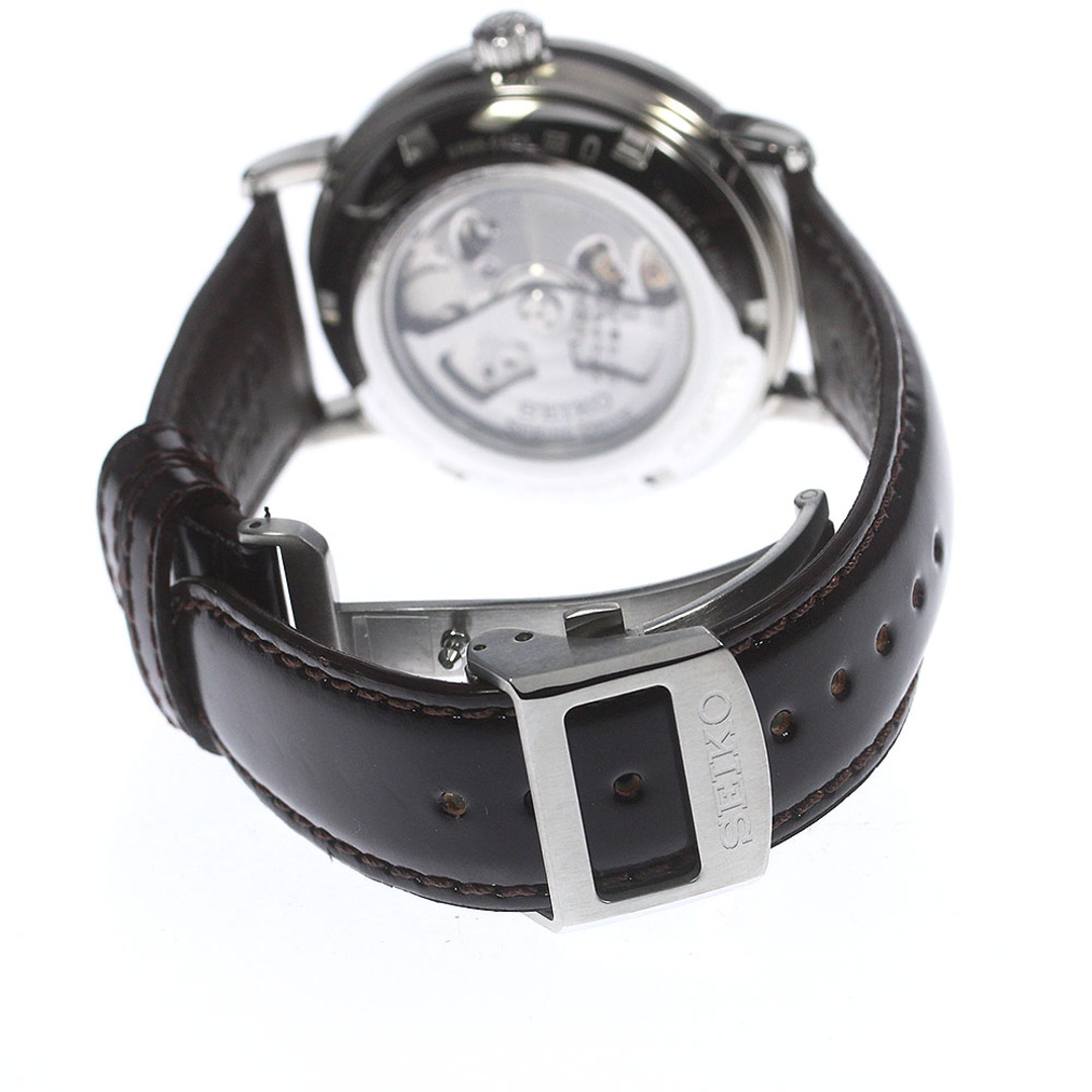 セイコー SEIKO プレザージュ SARR003 SEIKO WATCH SALON 限定モデル  5R65-0AP0 琺瑯 SS/純正バックル・レザーストラップ 自動巻き メンズ 腕時計