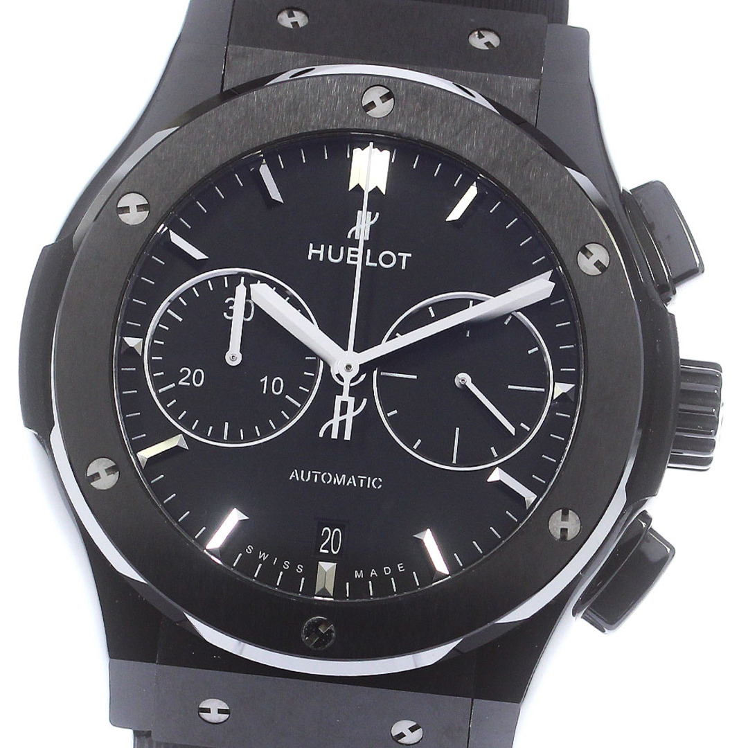 ウブロ HUBLOT 521.CM.1171.RX クラシックフュージョン ブラックマジック クロノグラフ 自動巻き メンズ 極美品 箱付き_772988