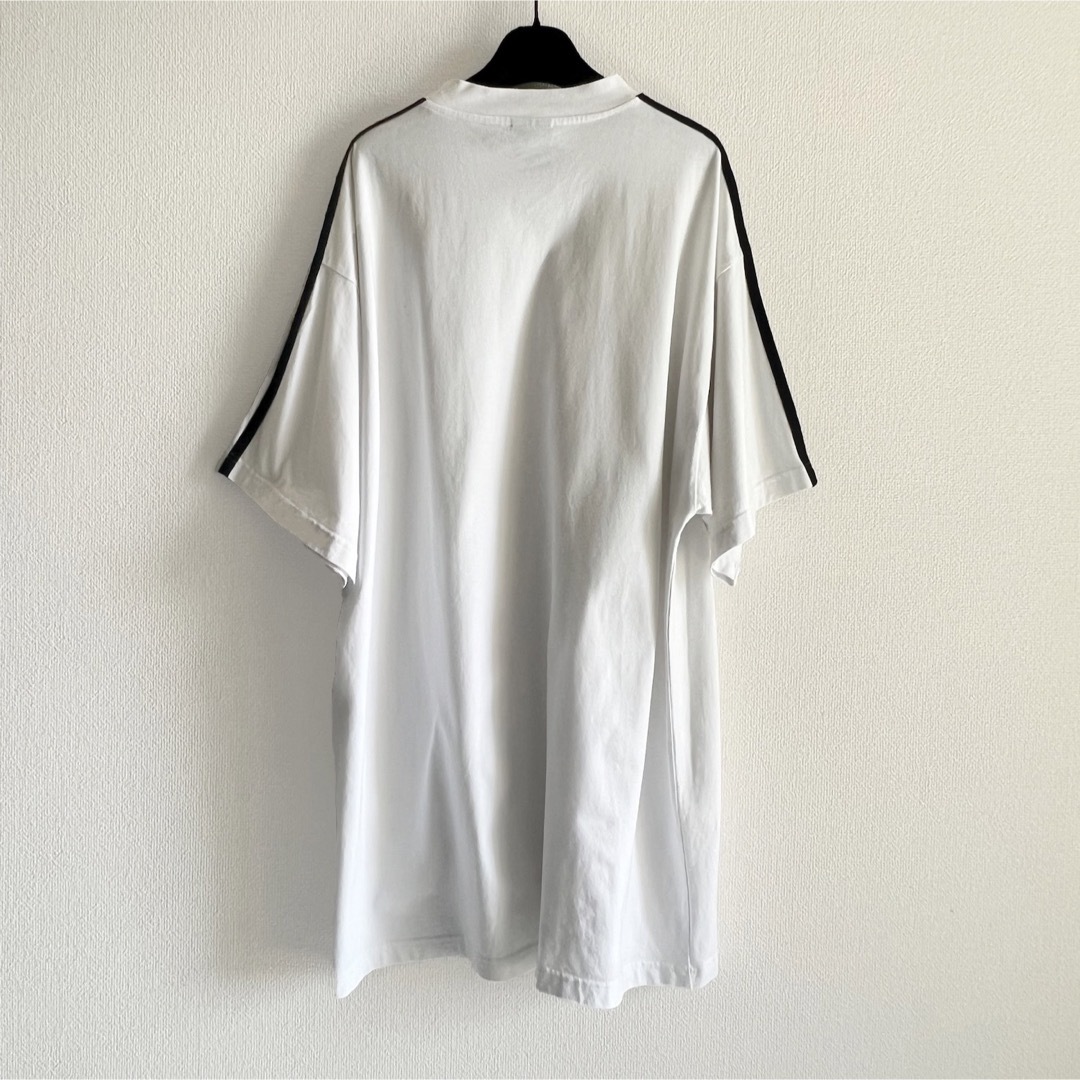 ※新品正規品-バレンシアガアディダス 23SS スリーラインオ Tシャツ3 白