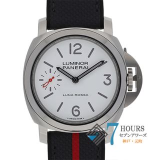 パネライ(PANERAI)の【114437】PANERAI パネライ  PAM01342 ルミノール ルナロッサ ホワイトダイヤル SS/ラバー 手巻き ギャランティーカード 純正ボックス 腕時計 時計 WATCH メンズ 男性 男 紳士【中古】(腕時計(アナログ))