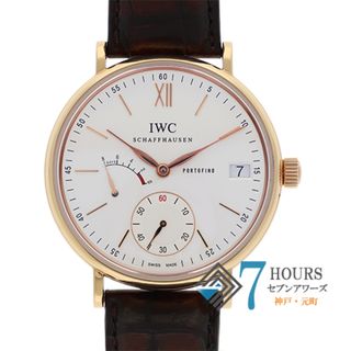 インターナショナルウォッチカンパニー(IWC)の【114449】IWC インターナショナルウォッチカンパニー  IW510107 ポートフィノ 8ディズ シルバーダイヤル PG/レザー（クロコ） 手巻き ギャランティーカード 当店オリジナルボックス 腕時計 時計 WATCH メンズ 男性 男 紳士【中古】(腕時計(アナログ))