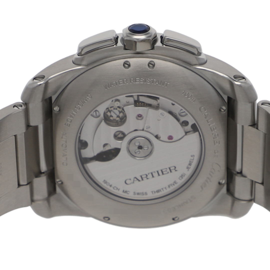 【114466】CARTIER カルティエ  W7100045 カリブル シルバーダイヤル SS 自動巻き 純正ボックス 腕時計 時計 WATCH メンズ 男性 男 紳士