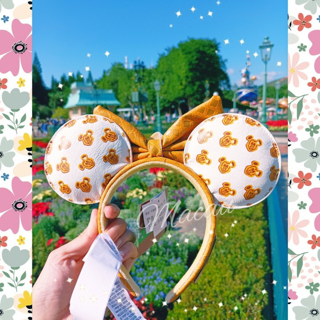 Disney(ディズニー)の在庫一掃セール★香港ディズニー★Loungeflyミッキーワッフルカチューシャ レディースのヘアアクセサリー(カチューシャ)の商品写真