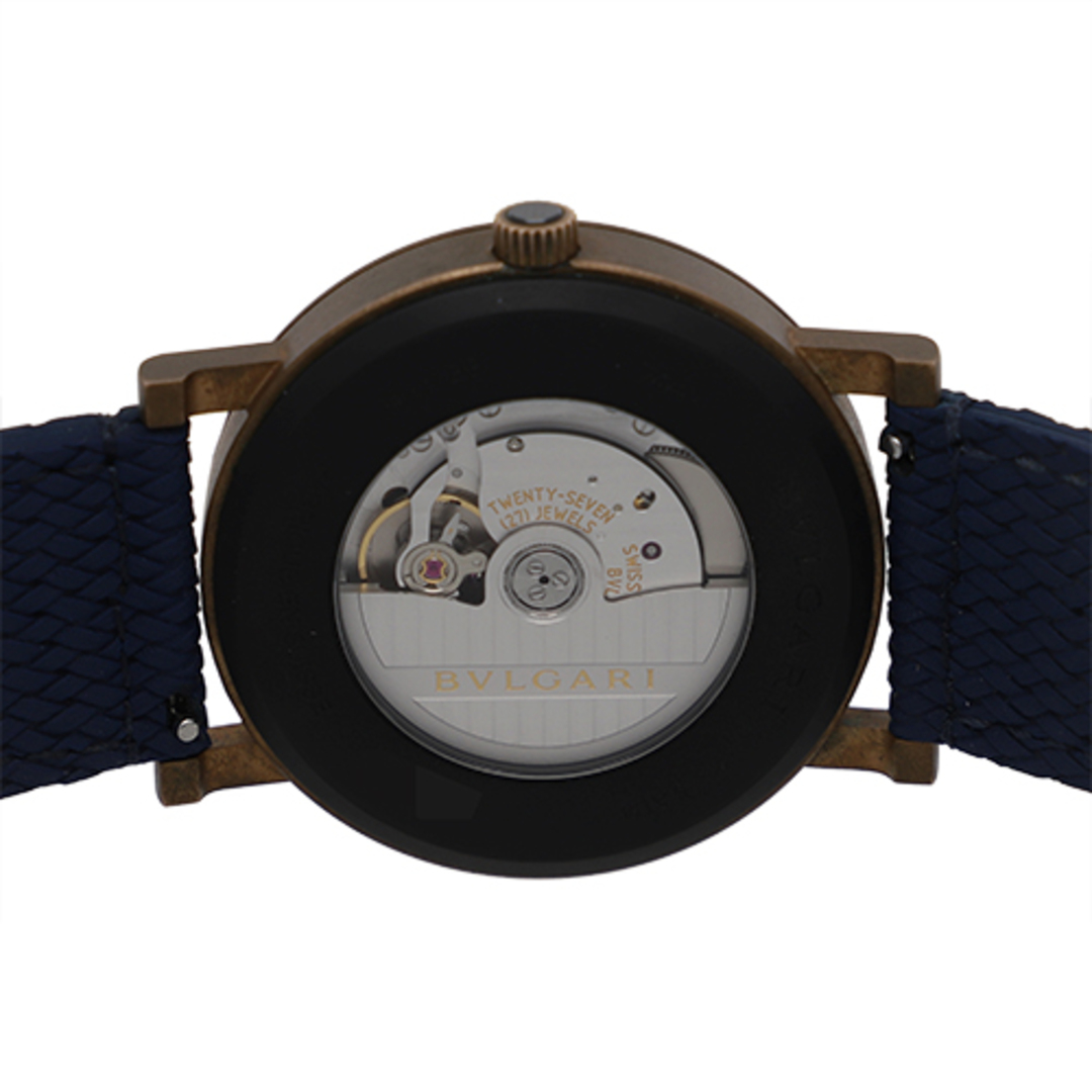 【114584】BVLGARI ブルガリ  BB41BBSBLD ブルガリブルガリ ブラックダイヤル ラバー/ブロンズ 自動巻き 当店オリジナルボックス 腕時計 時計 WATCH メンズ 男性 男 紳士
