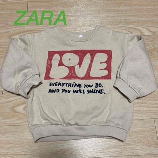 ザラキッズ(ZARA KIDS)のZARA 裏起毛スウェット　98cm 2-3Y(Tシャツ/カットソー)