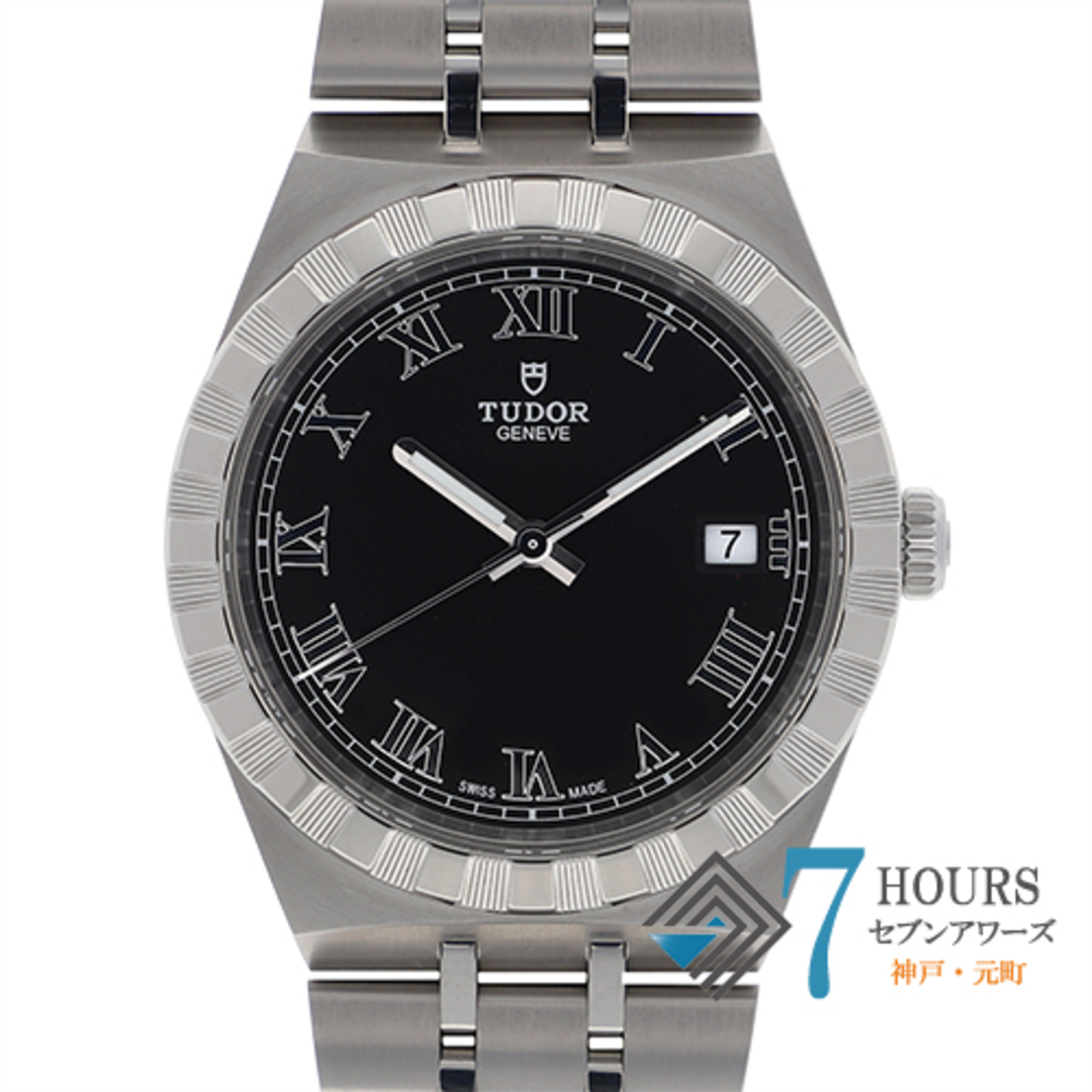 【114943】TUDOR チュードル  28500 ロイヤル ブラックダイヤル SS 自動巻き ギャランティーカード 純正ボックス 腕時計 時計 WATCH メンズ 男性 男 紳士