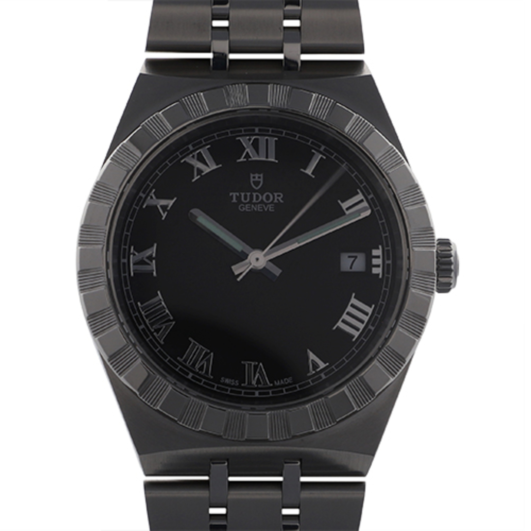 【114943】TUDOR チュードル  28500 ロイヤル ブラックダイヤル SS 自動巻き ギャランティーカード 純正ボックス 腕時計 時計 WATCH メンズ 男性 男 紳士