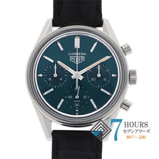 タグホイヤー(TAG Heuer)の【114946】TAG HEUER タグホイヤー  CBK221F.FC6479 カレラホイヤー02 スペシャルエディション  グリーンダイヤル SS/レザー（クロコ） 自動巻き ギャランティーカード 純正ボックス 腕時計 時計 WATCH メンズ 男性 男 紳士【中古】(腕時計(アナログ))