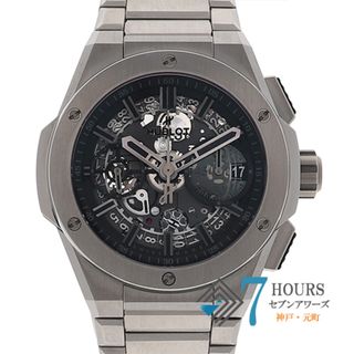 ウブロ(HUBLOT)の【115073】HUBLOT ウブロ  451.NX.1140.NX.YOS ビッグバン インテグラム 限定77本 グレー/スケルトンダイヤル TI 自動巻き 保証書 純正ボックス 腕時計 時計 WATCH メンズ 男性 男 紳士【中古】(腕時計(アナログ))