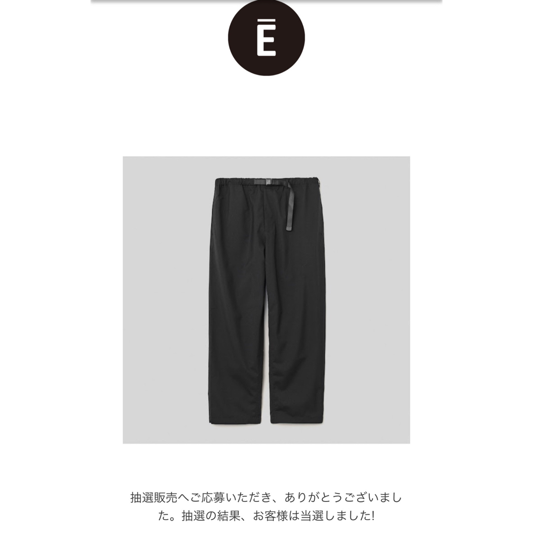 ennoy イージーパンツ ブラックL size stylistshibutsustylistshibutsu