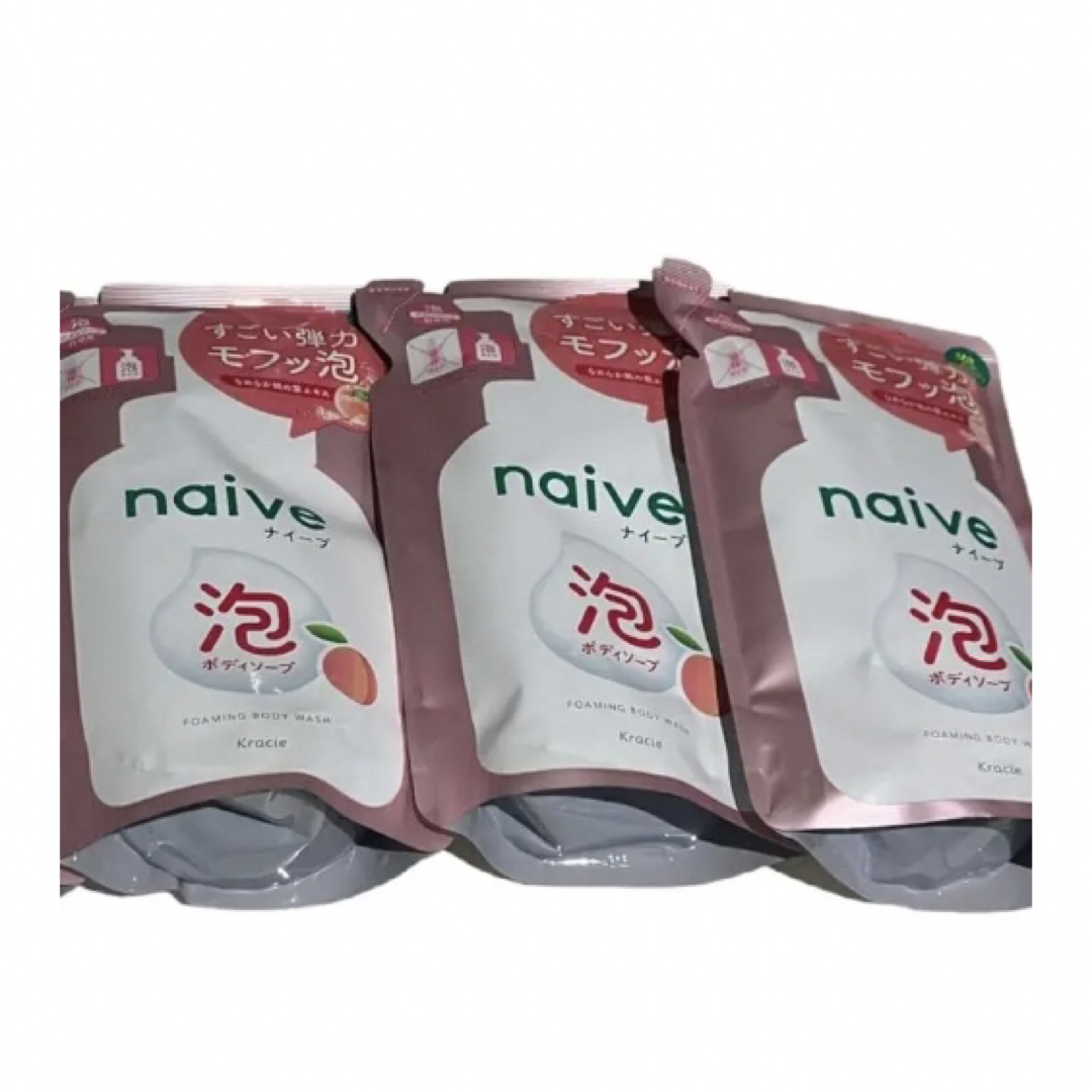 naive（Kracie Home Products）(ナイーブ)の【4個】ナイーブ 泡で出てくるボディソープ 詰替 450ML コスメ/美容のボディケア(ボディソープ/石鹸)の商品写真