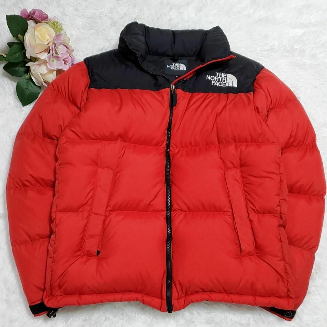 THE NORTH FACE ノースフェイス　ダウンジャケット　レディースL　赤