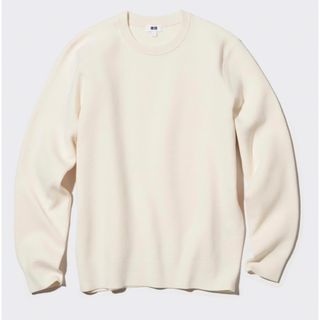 ユニクロ(UNIQLO)のUNIQLO ウォッシャブルストレッチミラノリブクルーネックセーター S (ニット/セーター)