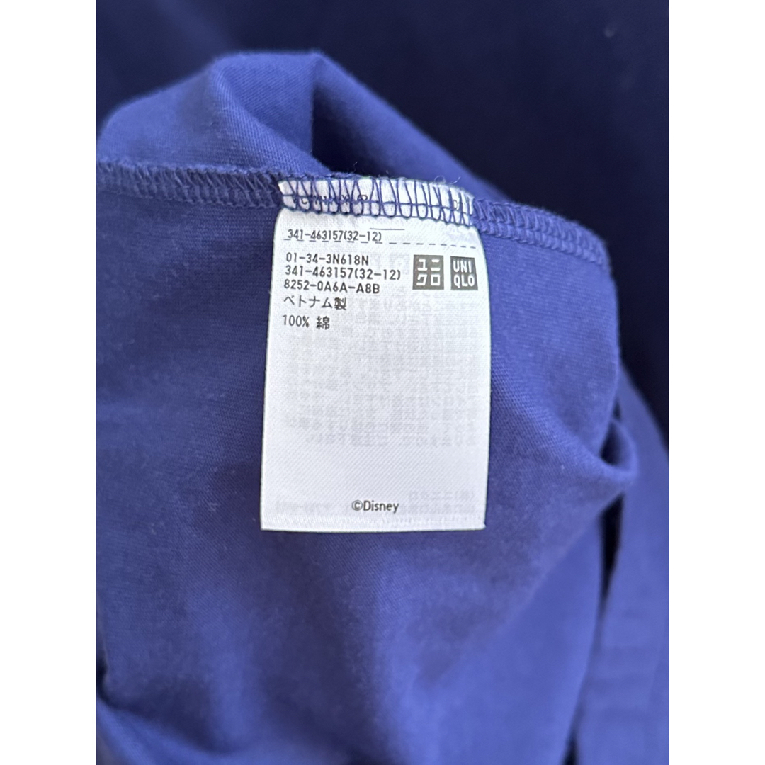 UNIQLO(ユニクロ)のUNIQLO Tシャツ　ブルー　ミッキー レディースのトップス(Tシャツ(半袖/袖なし))の商品写真