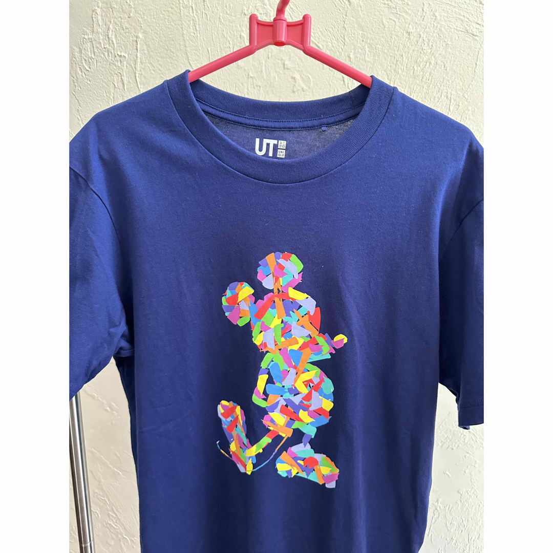 UNIQLO(ユニクロ)のUNIQLO Tシャツ　ブルー　ミッキー レディースのトップス(Tシャツ(半袖/袖なし))の商品写真