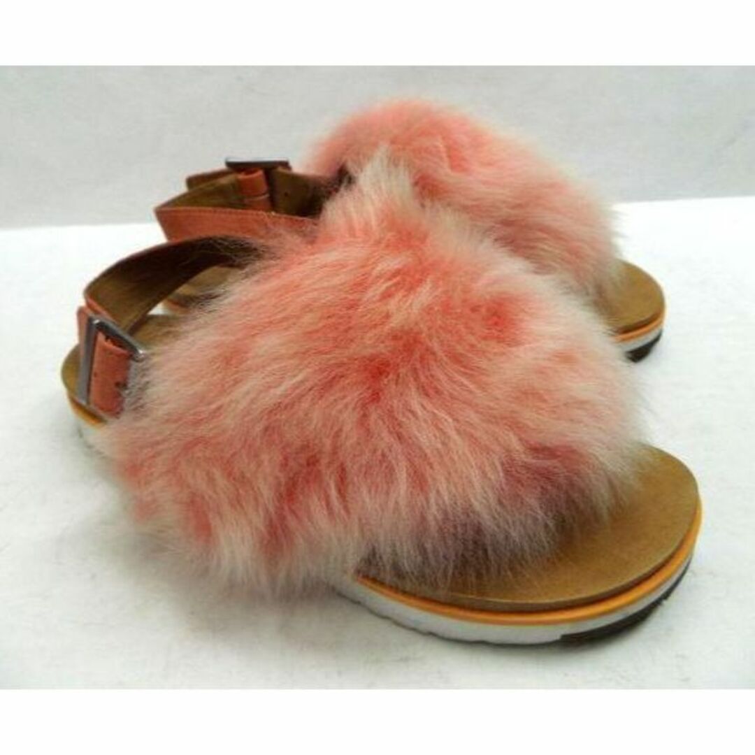 美品 UGG  W FLUFFITA PINK ファー/ 厚底