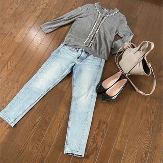 ZARA - ZARA パールニットの通販 by tommy's shop｜ザラならラクマ