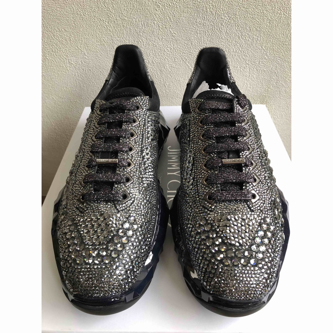 キラキラ【新品未使用】JIMMY CHOO Swarovski スニーカー クリスタル