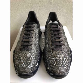 ジミーチュウ(JIMMY CHOO)の【新品未使用】JIMMY CHOO Swarovski スニーカー クリスタル(スニーカー)