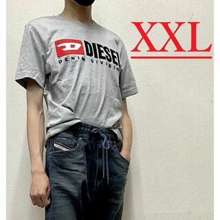 ディーゼル(DIESEL)のディーゼル　Tシャツ　20C23　XXLサイズ　グレー　新品　ロゴ　A03766(Tシャツ/カットソー(半袖/袖なし))