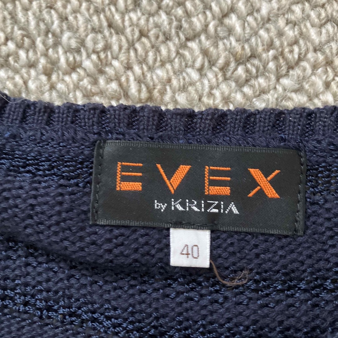 EVEX by KRIZIA(エヴェックスバイクリツィア)のEVEX by KRIZIA トップス　ニット　ネイビー　 レディースのトップス(ニット/セーター)の商品写真