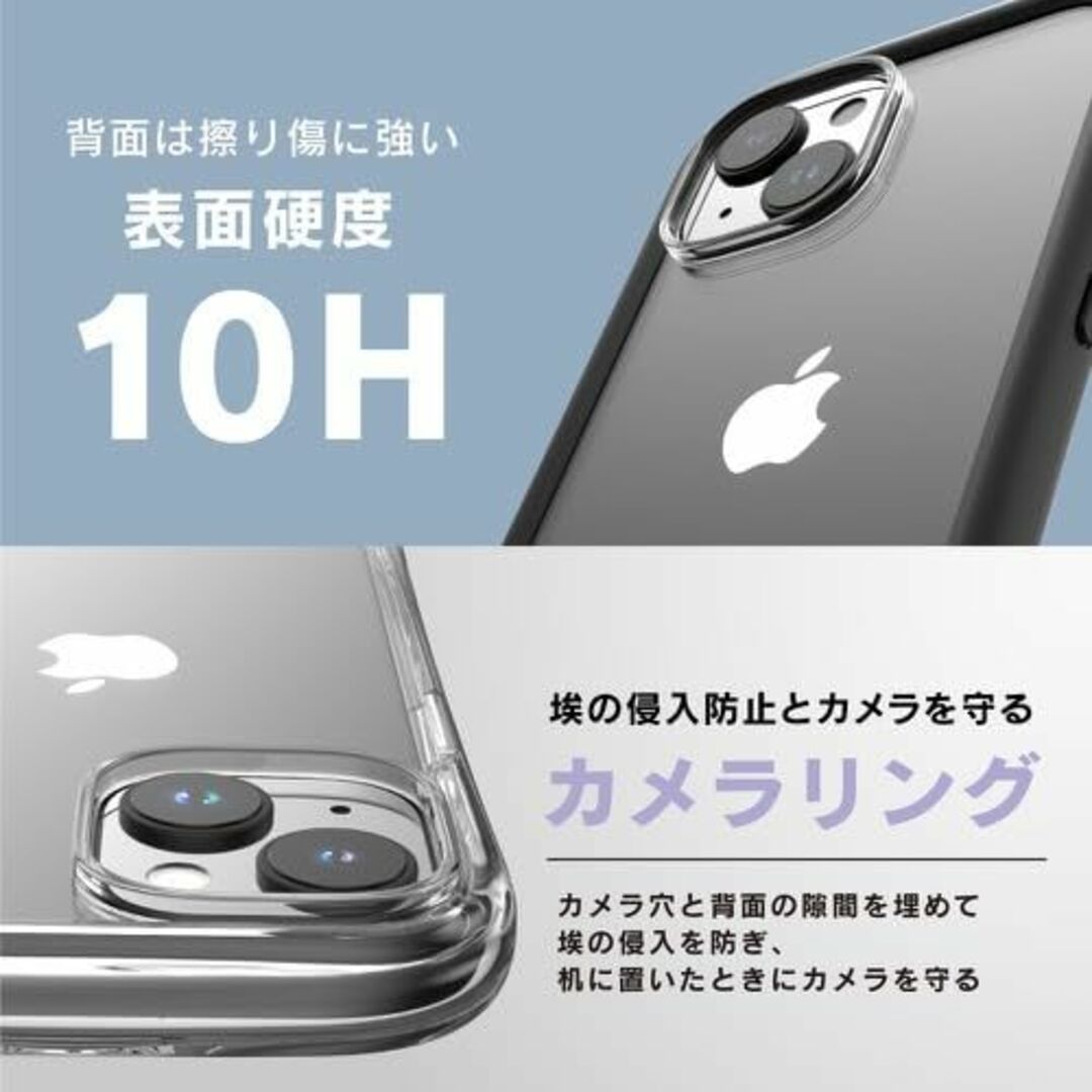 【サイズ:2023年iPhone6.1インチ2眼カメラモデル_色:クリア】ajo