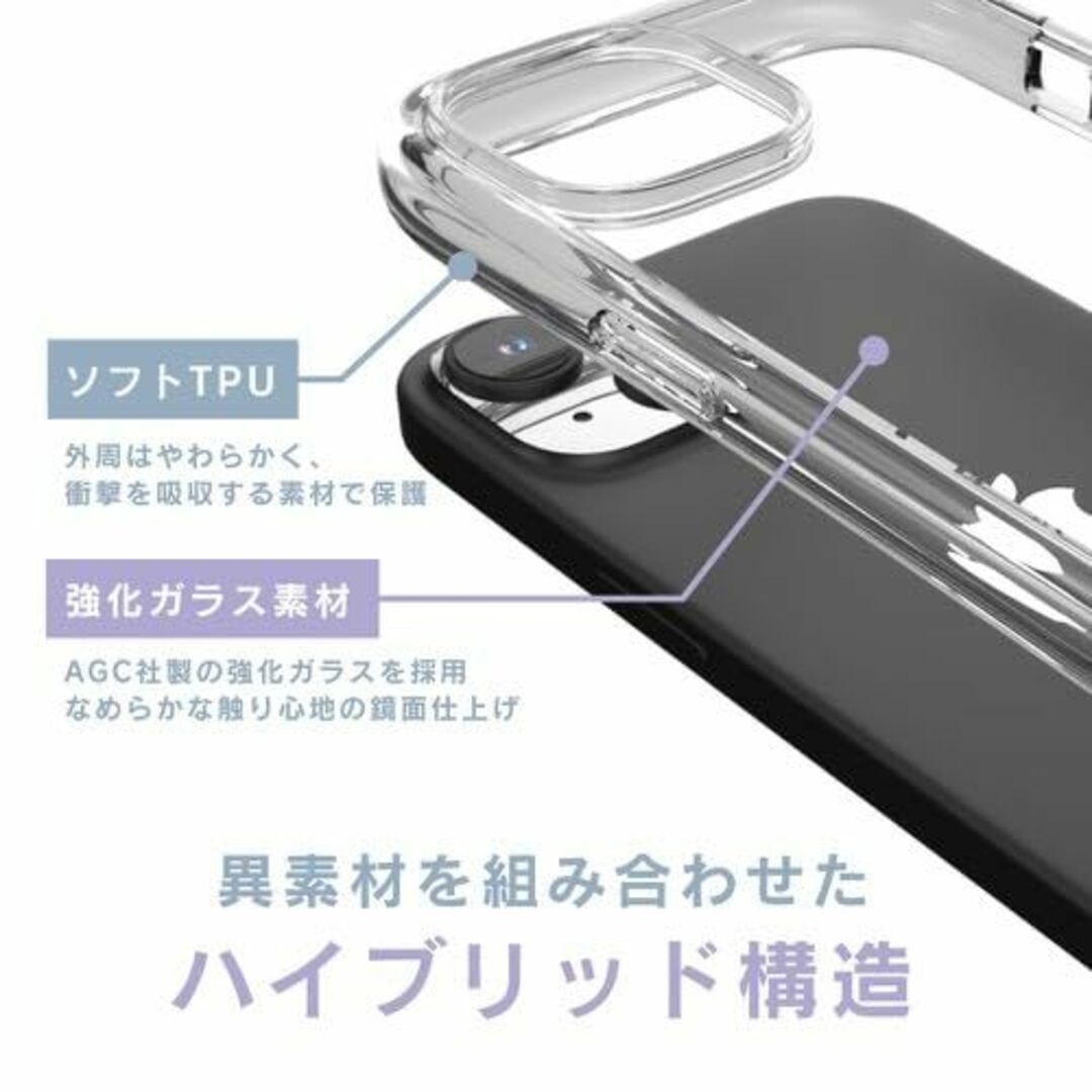 【サイズ:2023年iPhone6.1インチ2眼カメラモデル_色:クリア】ajo