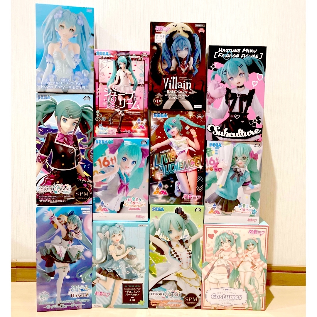 初音ミク プライズフィギュア 12点まとめ売りセット-