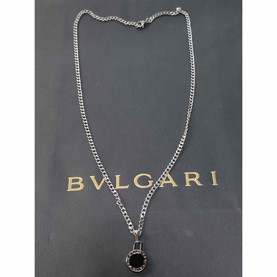 【正規新品】BVLGARI ペンダント チャーム +チェーン 革紐 ネックレス