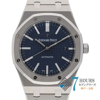 オーデマピゲ(AUDEMARS PIGUET)の【113660】AUDEMARS PIGUET オーデマ・ピゲ  15400ST.OO.1220ST.03 ロイヤルオーク オートマティック ブルーダイヤル SS 自動巻き ギャランティーカード 純正ボックス 腕時計 時計 WATCH メンズ 男性 男 紳士【中古】(腕時計(アナログ))