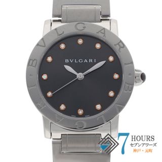 ブルガリ(BVLGARI)の【113725】BVLGARI ブルガリ  BBL33C6SS ブルガリ・ブルガリ 12Pダイヤ グレーダイヤル SS 自動巻き 当店オリジナルボックス 腕時計 時計 WATCH メンズ 男性 男 紳士【中古】(腕時計(アナログ))