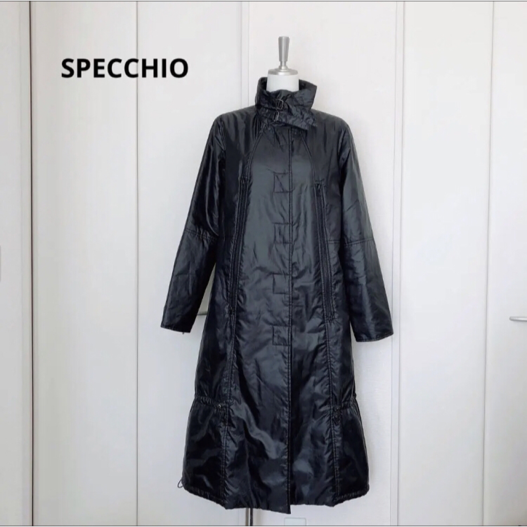SPECCHIO スペッチオ 中綿 ロング コート ブルゾン-justi.com.br