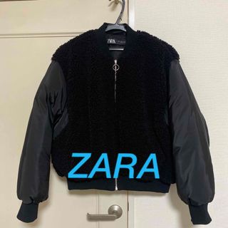 ザラ(ZARA)のZARA アウター　ブルゾン　ボア　M(ブルゾン)