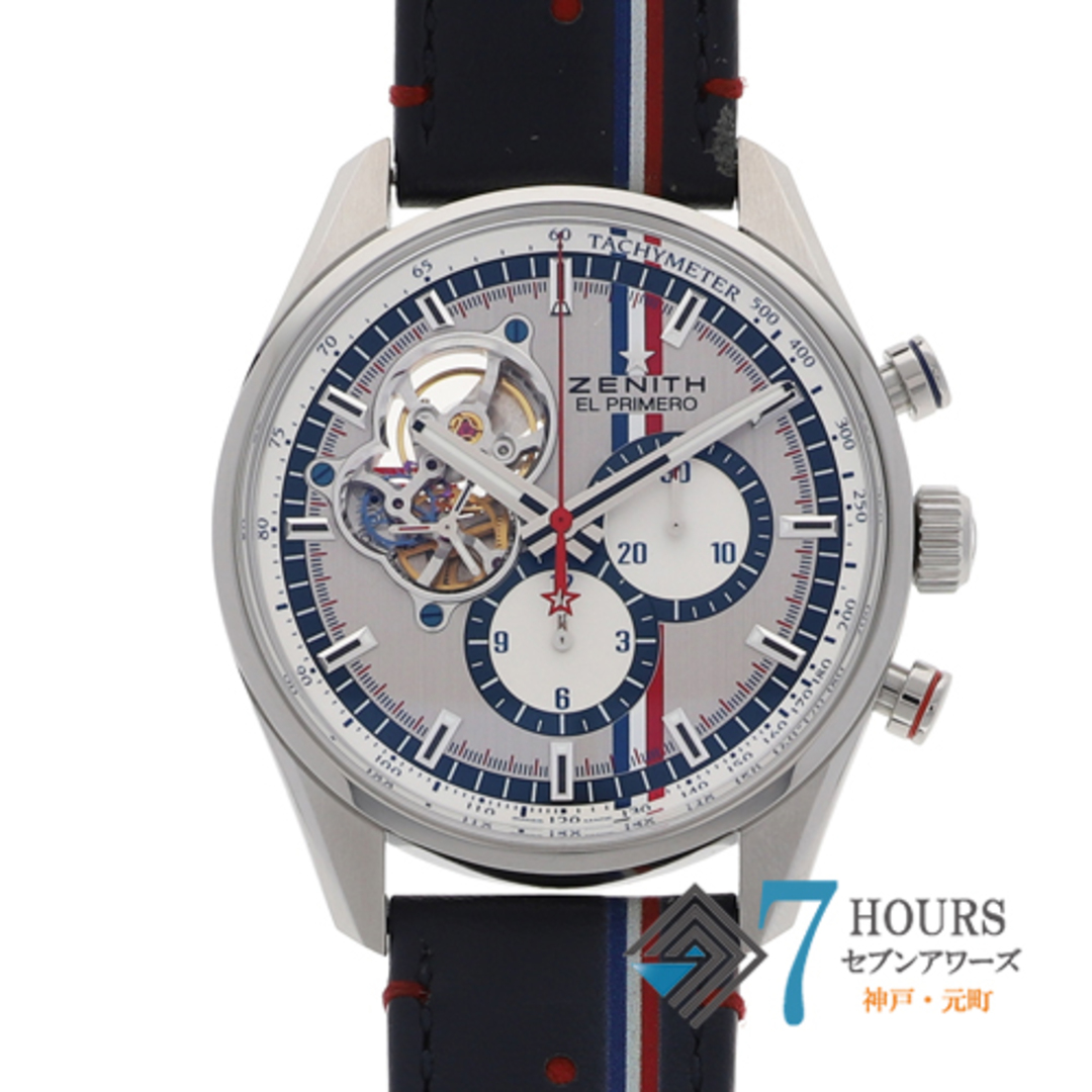 【113956】ZENITH ゼニス  03.2044.4061 エルプリメロクロノマスター シルバーダイヤル SS/レザー 自動巻き 当店オリジナルボックス 腕時計 時計 WATCH メンズ 男性 男 紳士