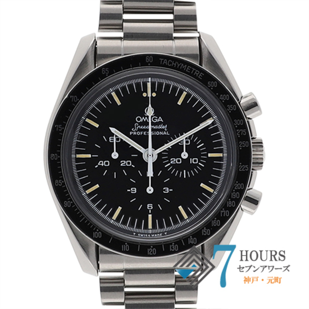 W42mm腕周り【114092】OMEGA オメガ  ST1450022 スピードマスター プロフェッショナル アポロ11号 ブラックダイヤル SS 手巻き 保証書 当店オリジナルボックス 腕時計 時計 WATCH メンズ 男性 男 紳士