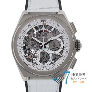 ゼニス(ZENITH)の【114141】ZENITH ゼニス  95.9003.9004/78.R588 デファイ エルプリメロ21 Japan Limited スケルトンダイヤル TI/ラバー 自動巻き ギャランティーカード 純正ボックス 腕時計 時計 WATCH メンズ 男性 男 紳士【中古】(腕時計(アナログ))