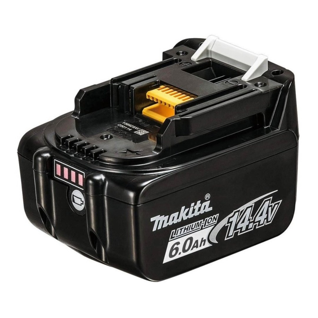 makita (マキタ) 14.4V 6.0Ah Li-ionバッテリ 残量表示付 雪マーク付 化粧箱入 BL1460B A-60660 未使用品