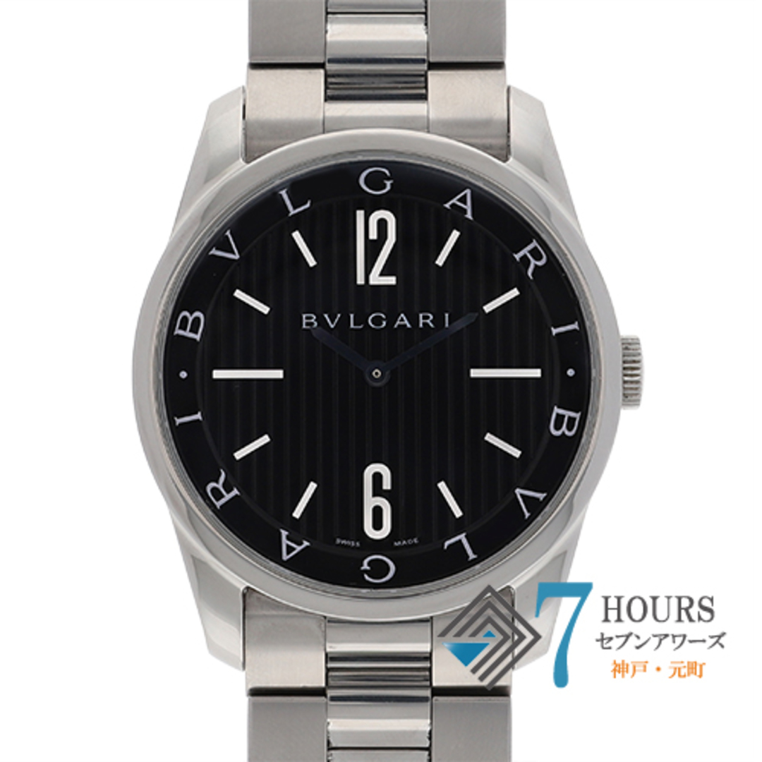 【114329】BVLGARI ブルガリ  ST42S ソロテンポ  ブラックダイヤル SS クオーツ 当店オリジナルボックス 腕時計 時計 WATCH メンズ 男性 男 紳士【中古】