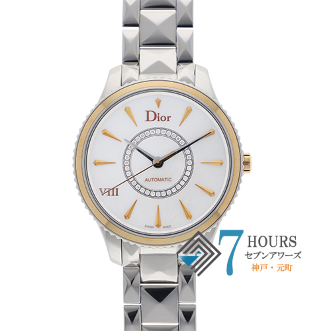 【114357】Dior ディオール  153510M001 レディース・ユィット ホワイトシェルダイヤル YG/SS 自動巻き ギャランティーカード 純正ボックス 腕時計 時計 WATCH レディース 女性 女